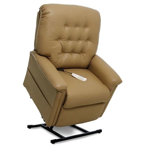 Heritage LC-358 Lift Chair - Ultraleather Pecan Fabric - By Pride Mobility