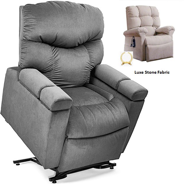 Cloud+ PR511 With HeatWave™ With MaxiComfort Lift Chair - Luxe Stone Fabric - By Golden Technologies