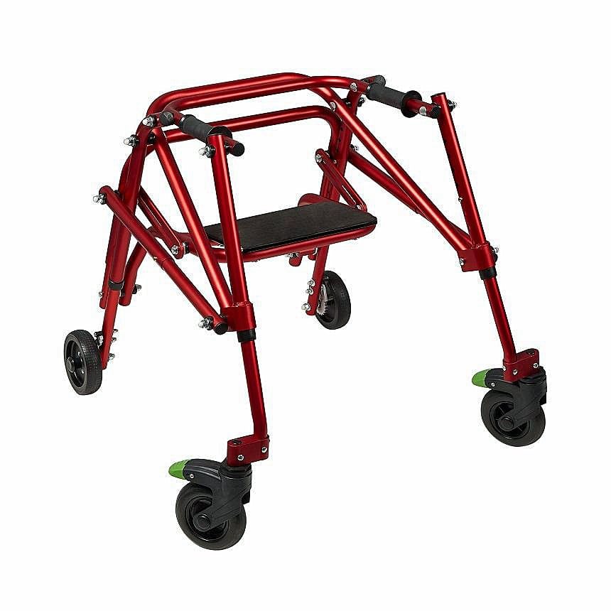 4-Wheeled Klip with Flip-Up Seat Model KP4 Small with Seat / KP520R Gait Trainer For Children By Circle Specialty