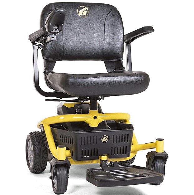 LiteRider Envy Power Chair - Sunburst Yellow Color - 20" Stadium Seat - By Golden Technologies