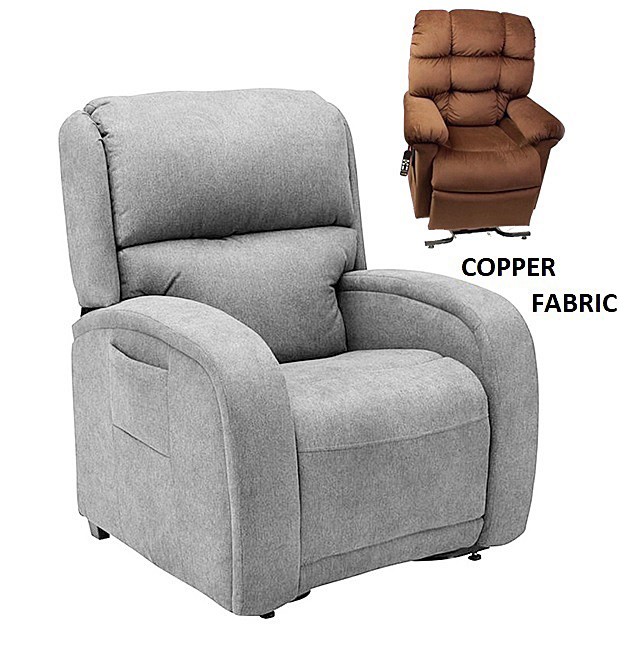 EZ Sleeper PR761 Lift Chair with Twilight Tilt Technology - Porto Copper Fabric - By Golden Technologies