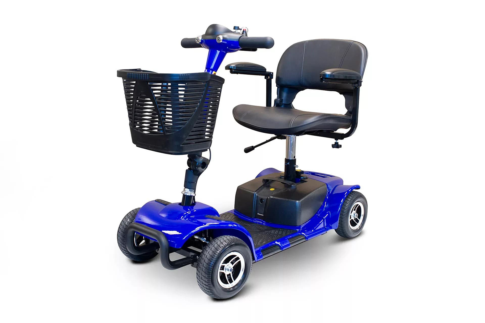 EW-M34 4-Wheel Portable Medical Travel Scooter - Blue Color - By EWheels