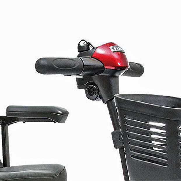 Go-Go Elite Traveller - 3-Wheel Travel Scooter - Charger Port Located Conveniently on the Tiller.