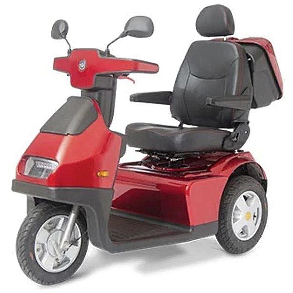 Afiscooter S / S3 - 3-Wheel Single Seat Recreational Scooter - Red Color - By Afikim