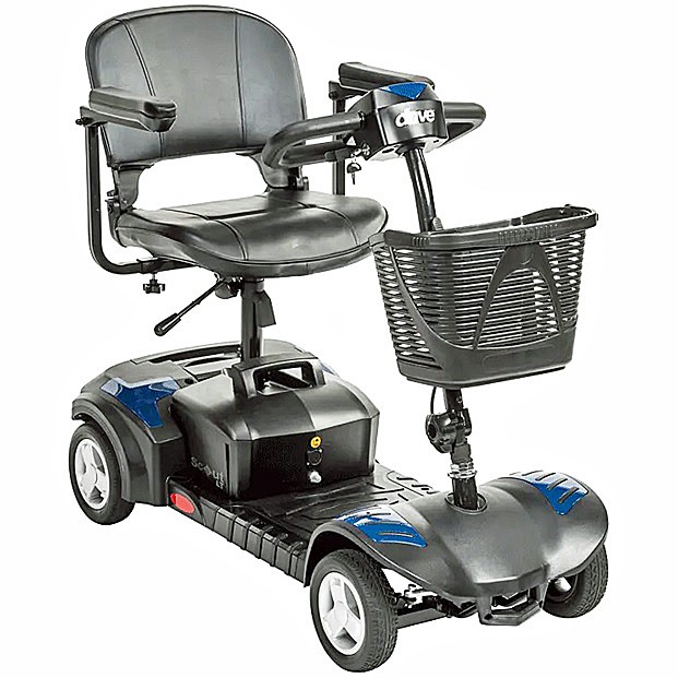 Scout LT 4 4-Wheel Scooter By Drive Medical Model: SCOUTLT4 Blue