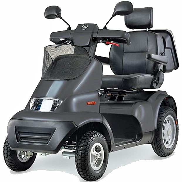 Afikim Afiscooter S - S4 20" Single Seat - Dark Gray - 4-Wheel Scooter