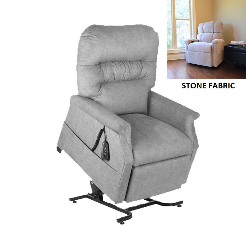 Monarch PR355 Lift Chair - Luxe Stone Fabric - by Golden Technologies