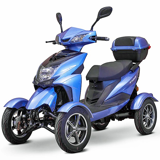 EW-14 4-Wheel Recreational Scooter - Blue