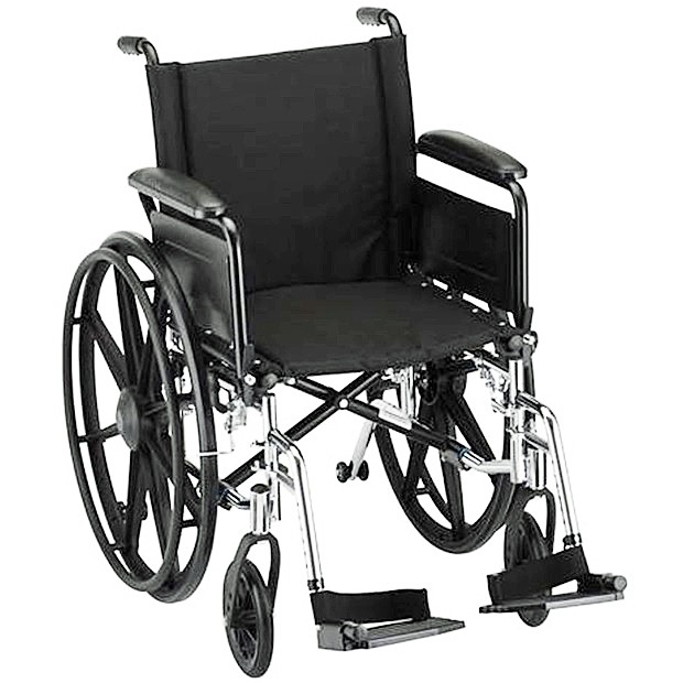 Nova 7181L 18-inch Lightweight Wheelchair Full Arms - Swing Away Footrests