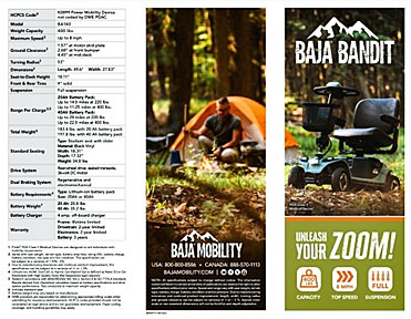 Baja Bandit 4-Wheel Scooter Brochure