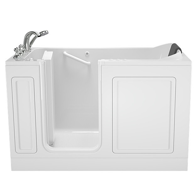 American Standard Luxury Series 3260.219.CLW Walk-In Bath With Faucet - Combination Whirlpool and Air Spa - 32" X 60" Walk-In Bath - Model 3260.219.CLW - Left