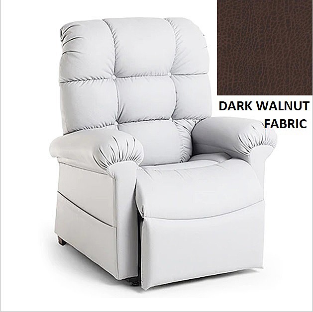 Select Comfort Model SCZ Lift Chair With Heat And Massage - Brisa® Dark Walnut Fabric - By Golden Technologies