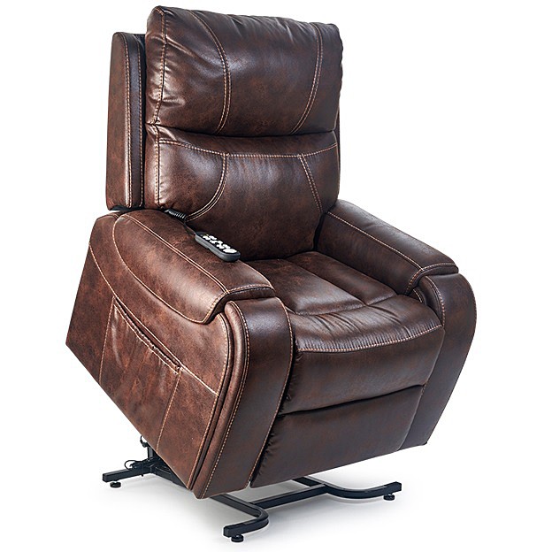 Titan PR448 Lift Chair Deluna™ Series - Sutton Faux Leather Maple Fabric - By Golden Technologies