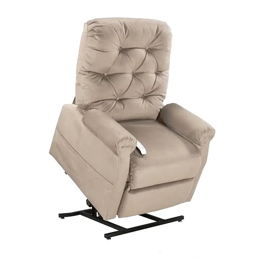 Classica 3-Position Chaise Lounger Lift Chair Recliner - Otto Camel Fabric - By Mega Motion | Windermere - Division of Pride Mobility