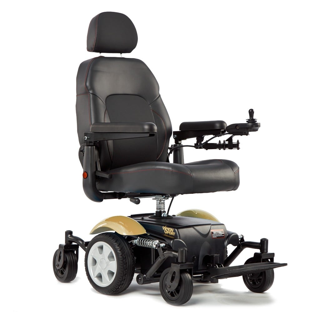 Vision Sport Power Chair Model P326 Full Size Power Chair Wheelchair By Merits Health (2)
