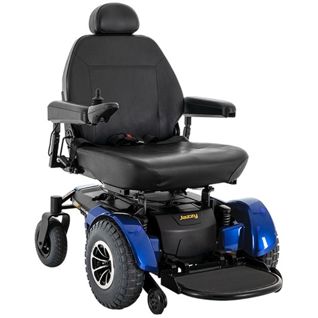 Jazzy 1450 Power Chair - Jazzy 1450 - 24" x 24" Seat - Viper Blue