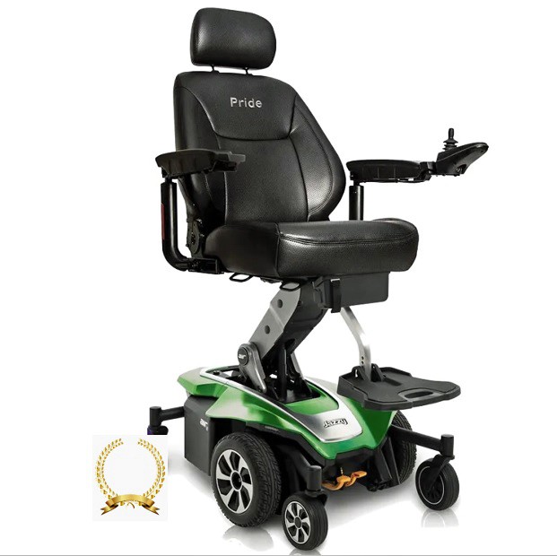 Jazzy Air 2 Extended Range Power Chair - Kelly Green Color - By Pride Mobility