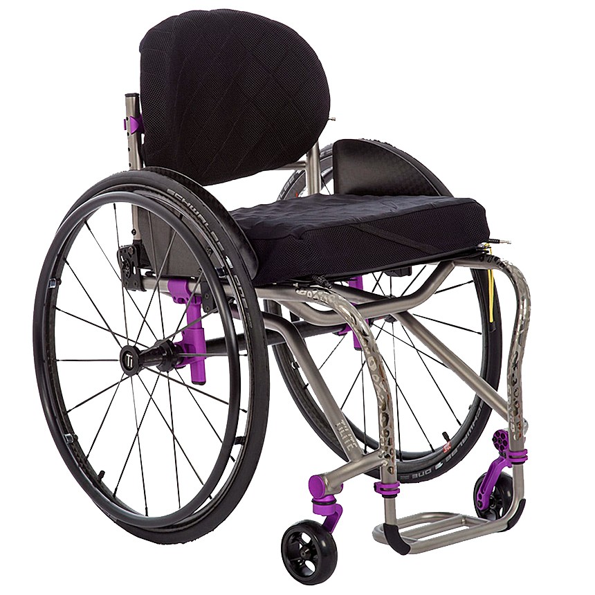 TiLite TRA Model TRA Ultra Light Weight Titanium Manual Wheelchair By TiLite