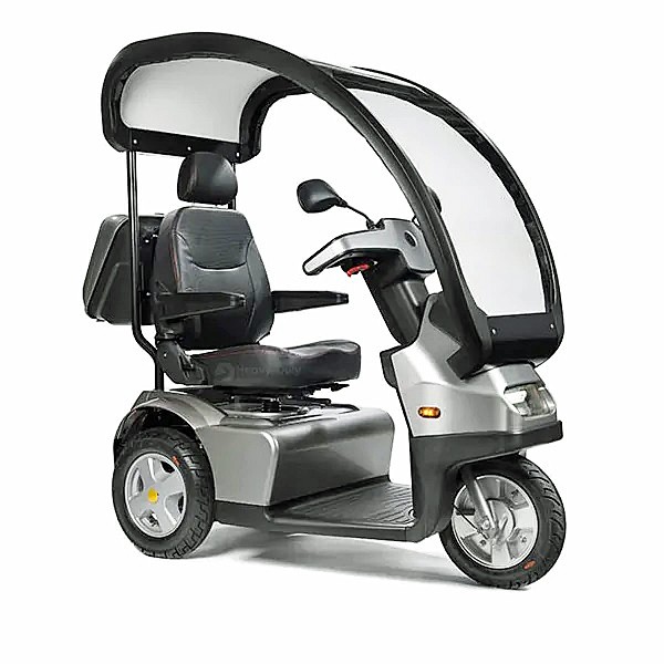 Afikim Afiscooter S3 Single Seat With Canopy 3-Wheel Scooter 
Color: Silver