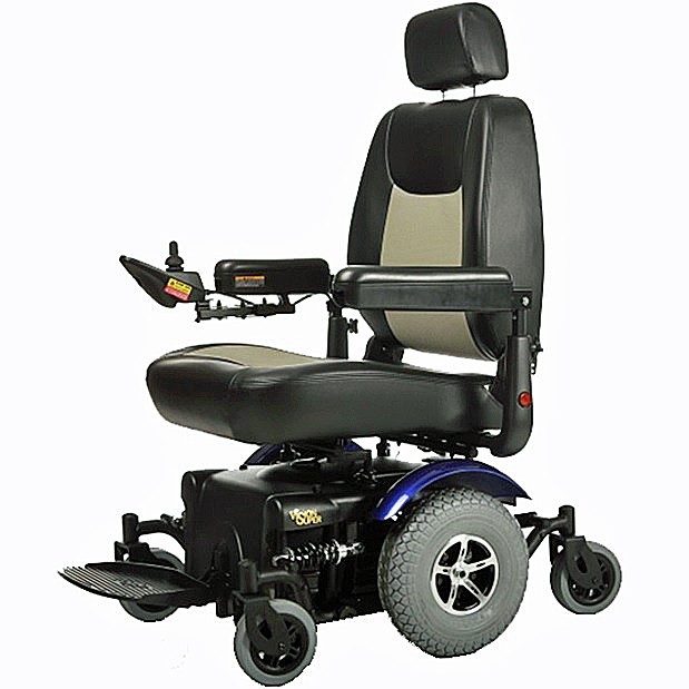 Vision Super Heavy Duty Power Chair - P327 - Blue