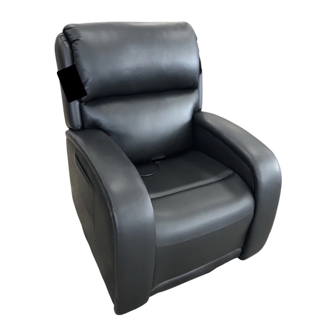 EZ Sleeper with Twilight PR-761 Lift Chair Recliner By Golden Technologies Brisa Black Onyx Fabric 