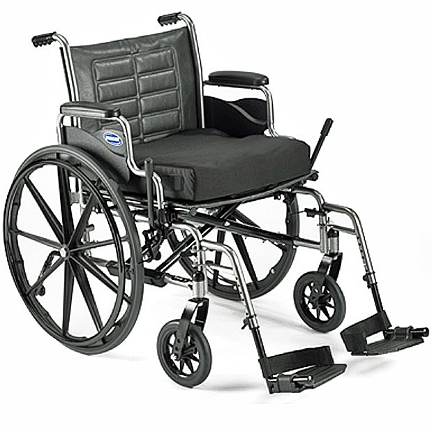 Tracer IV Bariatric Folding Wheelchair w/Desk-Length Arms, 24" Seat Width 24" x 18", 350 lb. Weight Capacity Hemi Footrests with Heel Loops 