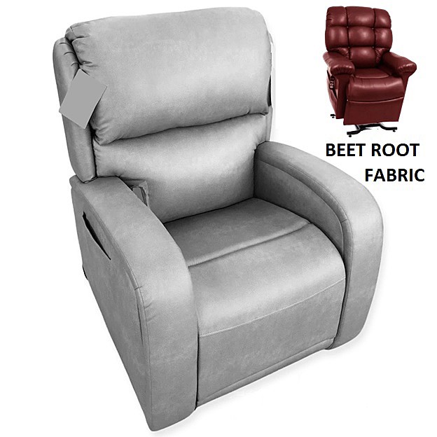 EZ Sleeper PR735 With Maxicomfort Lift Chair - Brisa® Beet Root Fabric - By Golden Technologies