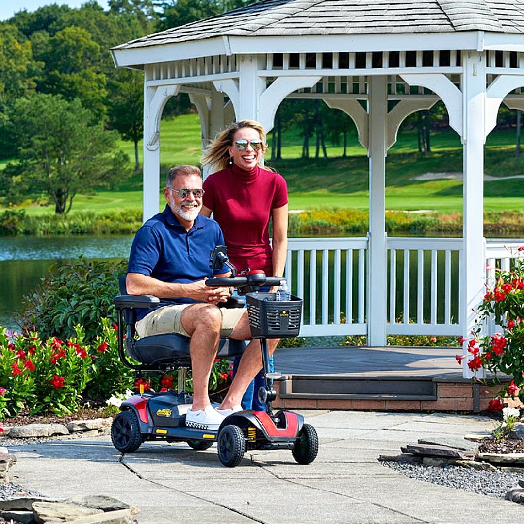 Buzzaround XLS-HD 4-Wheel Scooter - Couple Enjoying the Day Together