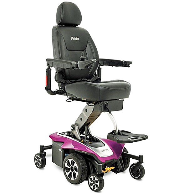 Jazzy Air 2 Extended Range Power Chair - Pink Topaz Color - By Pride Mobility