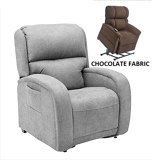 EZ Sleeper PR761 Lift Chair with Twilight Tilt Technology - Luxe Chocolate Fabric - By Golden Technologies