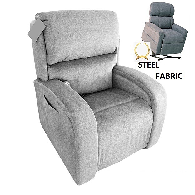 EZ Sleeper PR735 With Maxicomfort Lift Chair - Luxe Steel Fabric - By Golden Technologies