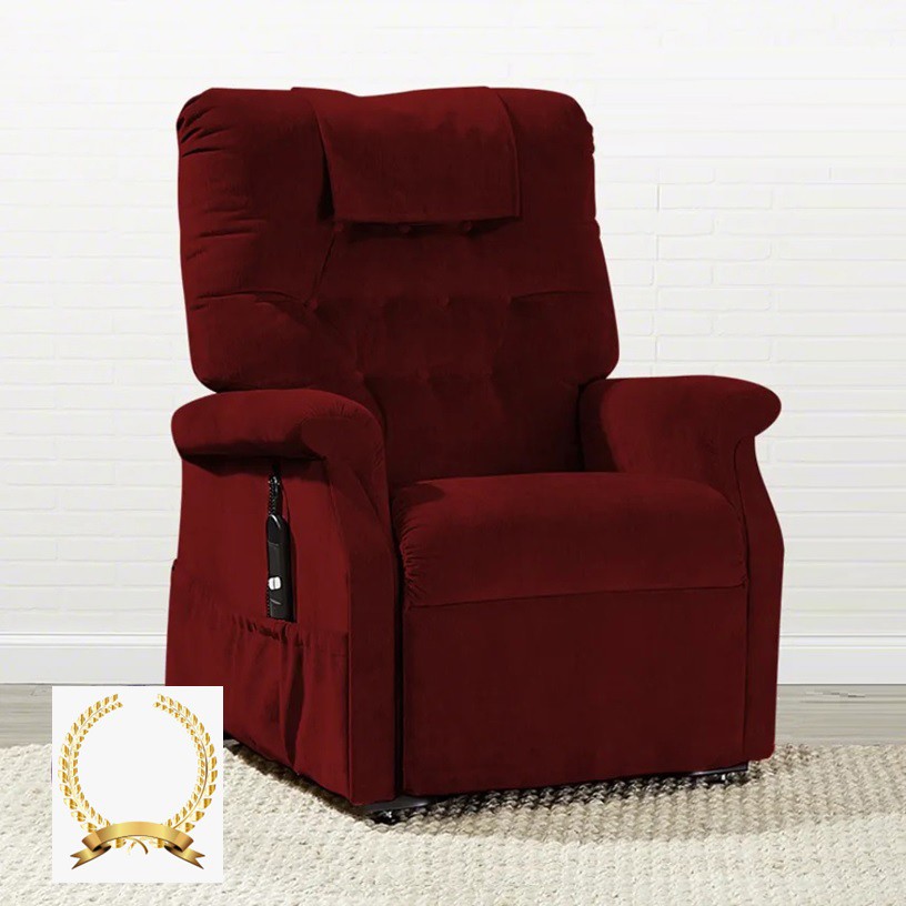 Ashton PR458 Lift Chair - Luxe Ruby Fabric - By Golden Technologies