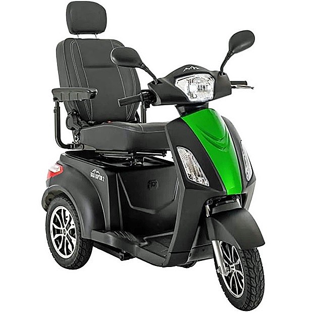 Baja™ Raptor® 2 - 3-Wheel Scooter Black with Green Machine Panel