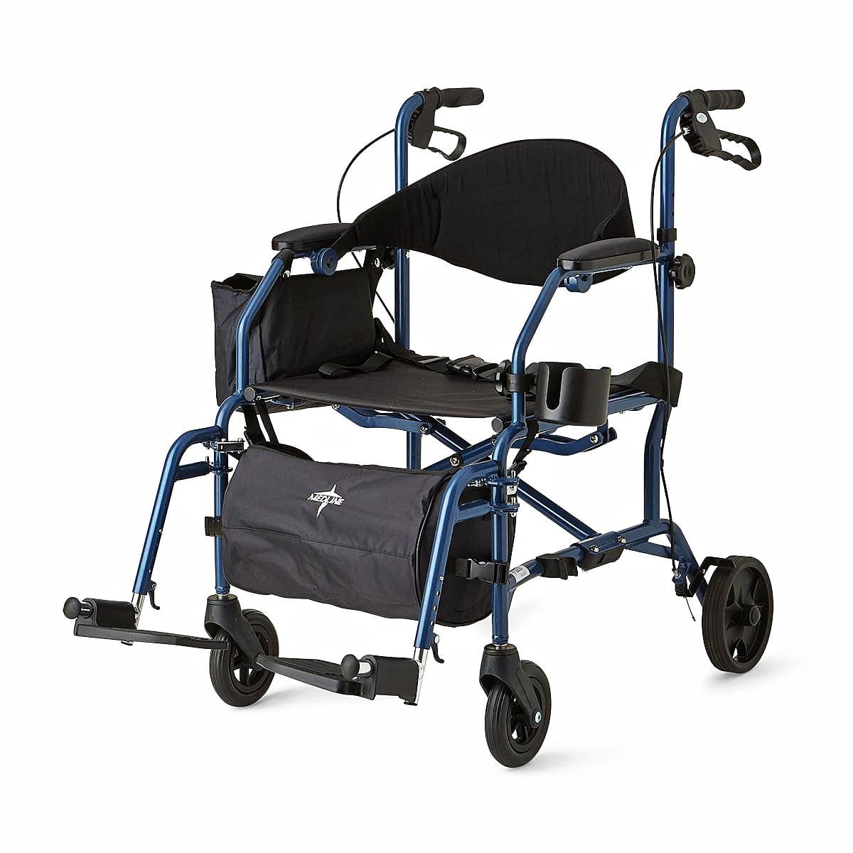 Translator Combination Rollator / Transport Chair MDS808200TR Rolling Walker 