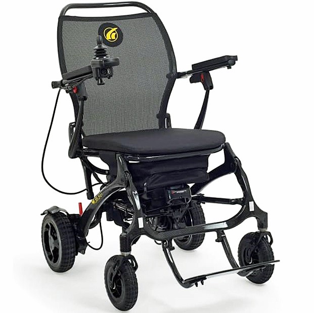 Golden Cricket Power Wheelchair - GP302 - Black Carbon Fiber