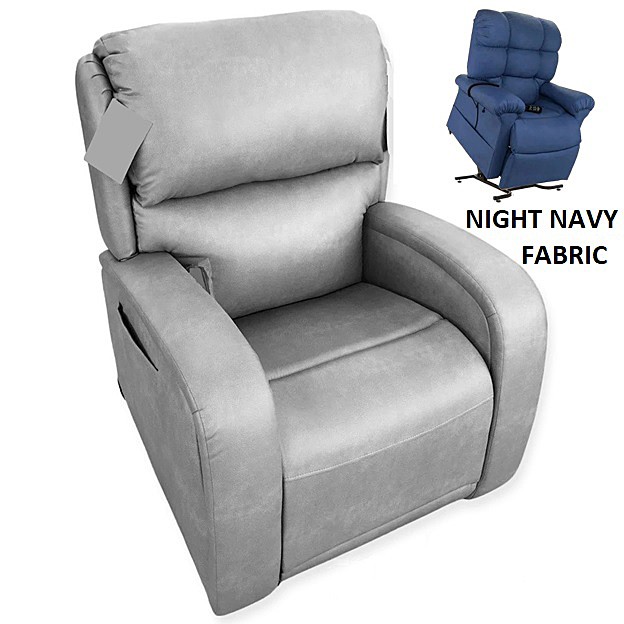 EZ Sleeper PR735 With Maxicomfort Lift Chair - Brisa® Night Navy Fabric - By Golden Technologies