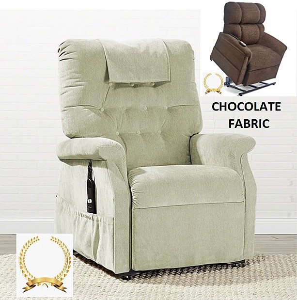 Ashton PR-458 Luxe Edition Lift Chair Recliner By Golden Technologies Luxe NEW Chocolate Fabric Medium 