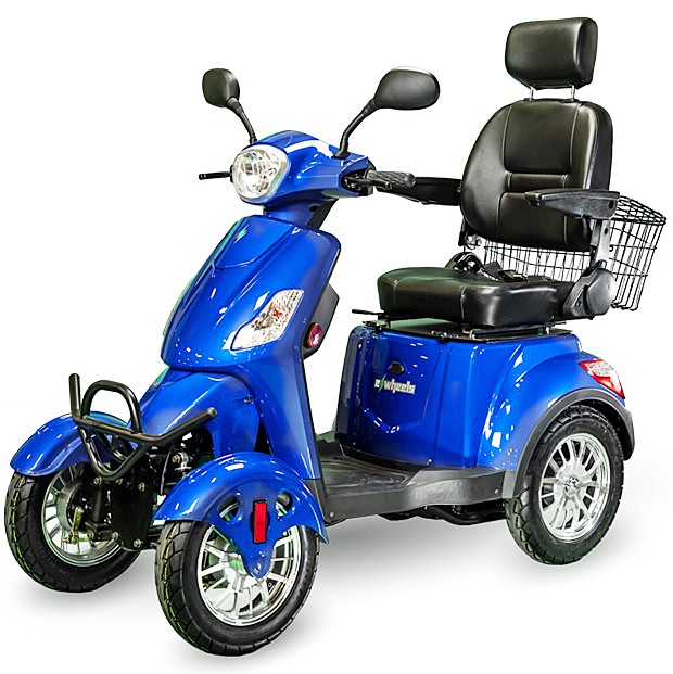 EW-46 4-Wheel Recreational Scooter - Blue