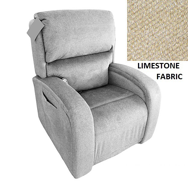 EZ Sleeper PR735 With Maxicomfort Lift Chair - Alta™ Limestone Fabric - By Golden Technologies