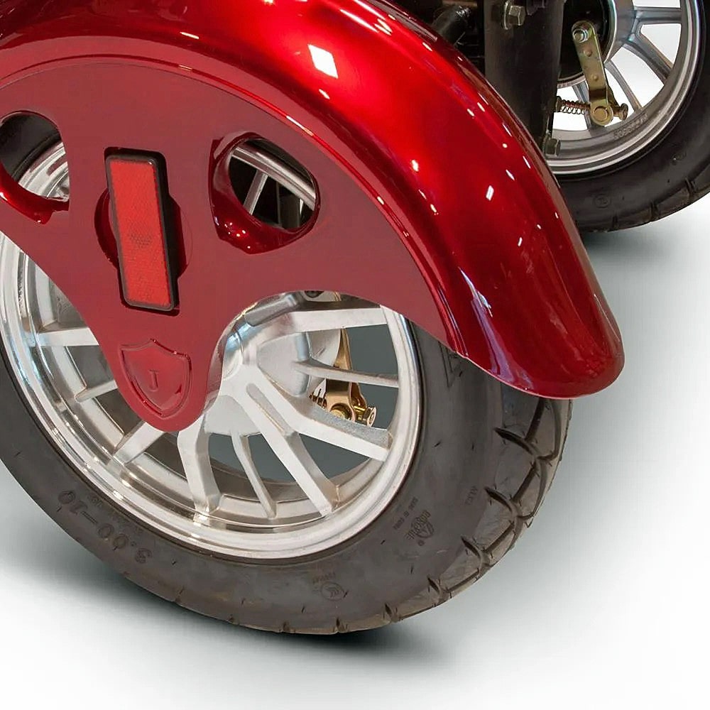 EW-46 Recreational Scooter - 15-inch Pneumatic Tires Allow You to Drive Effortlessly Over Varied Terrain