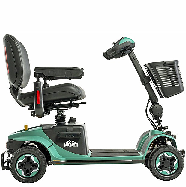 Baja Bandit 4-Wheel Scooter - Front, Rear and Seat Post Suspension  - By Pride Mobility