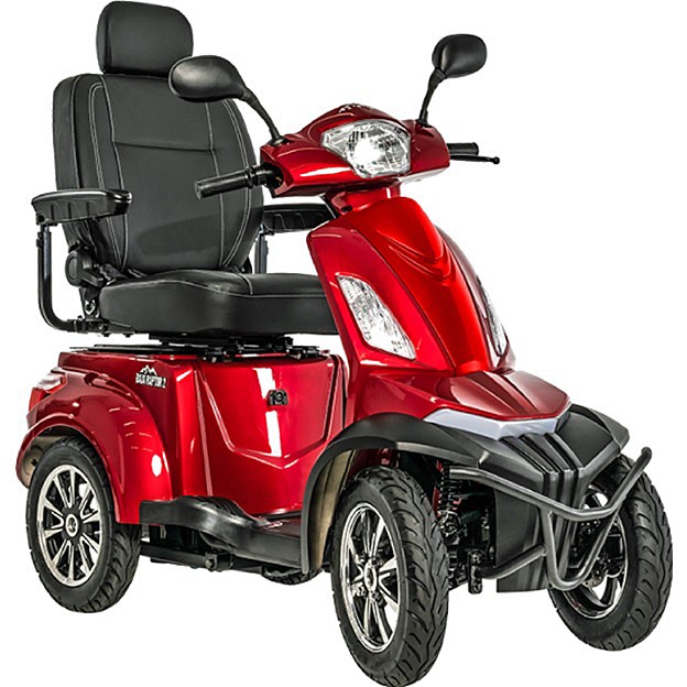 Baja™ Raptor® 2 - 4-Wheel Scooter - Candy Apple Red - Full Body Color - By Pride Mobility