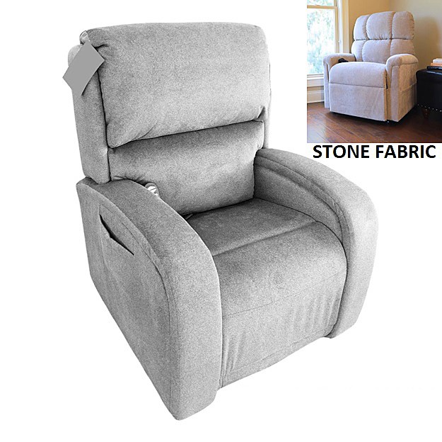 EZ Sleeper PR735 With Maxicomfort Lift Chair - Luxe Stone Fabric - By Golden Technologies