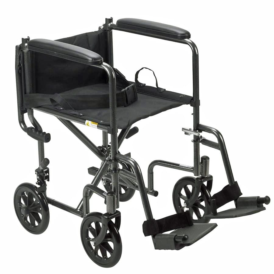 Wrangler II Model TR37E-SV / TR39E-SV / TR Transport Manual Wheelchair By Drive Medical (2)