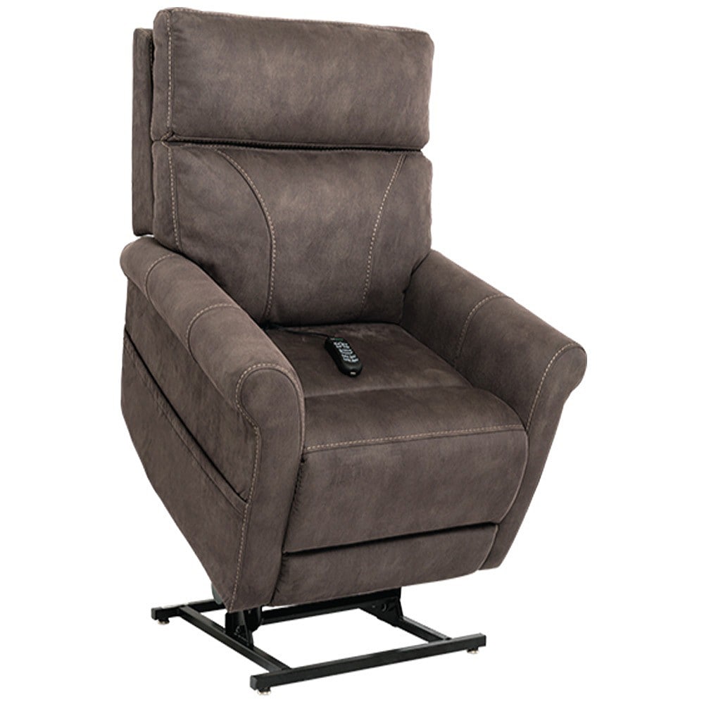 VivaLift! Urbana PLR-965M Lift Chair - Stonewash Gunmetal Fabric - By Pride Mobility