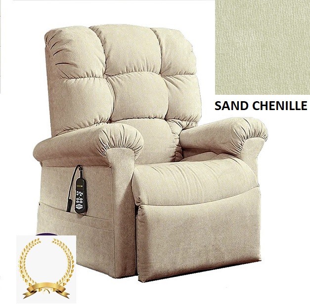 Cloud PR510 Luxe With Maxicomfort Lift Chair - Luxe Sand Chenille Fabric - By Golden Technologies