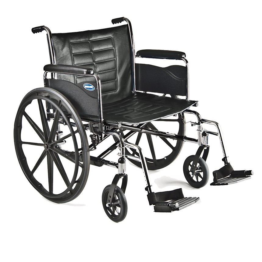 Tracer IV Model T4QS Heavy Duty / High Weight Capacity Folding Manual Wheelchair By Invacare