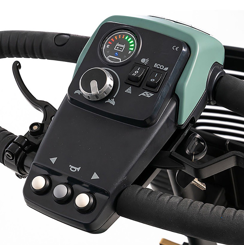 Baja Bandit 4-Wheel Scooter - Delta Tiller and Dashboard Console - By Pride Mobility