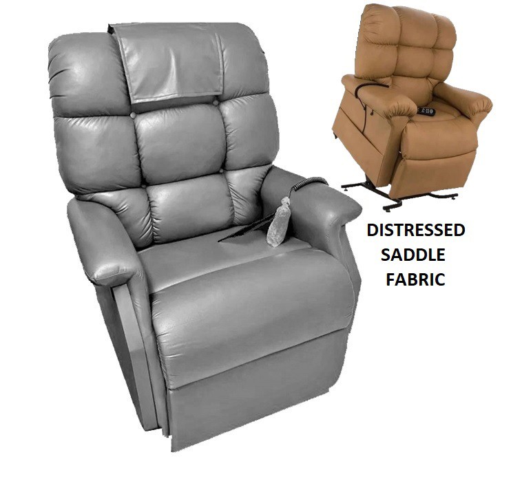 Cambridge PR401 Lift Chair - Brisa® Distressed Saddle Fabric - By Golden Technologies