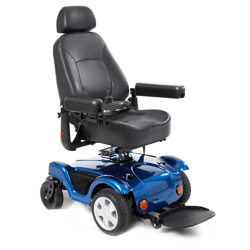 Compact FWD RWD Dualer Power Chair Model P312 Full Size Power Chair Wheelchair By Merits Health